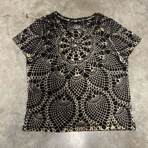 Black shirt with a white mandala